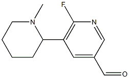 3-Pyridinecarboxaldehyde,6-fluoro-5-(1-methyl-2-piperidinyl)-(9CI) 结构式