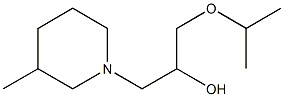 1-Piperidineethanol,3-methyl-alpha-[(1-methylethoxy)methyl]-(9CI) 结构式