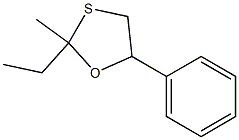 1,3-Oxathiolane,2-ethyl-2-methyl-5-phenyl-(5CI) 结构式