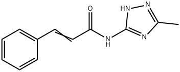 2-Propenamide,N-(5-methyl-1H-1,2,4-triazol-3-yl)-3-phenyl-(9CI) 结构式