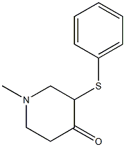 4-Piperidinone,1-methyl-3-(phenylthio)-(9CI) 结构式