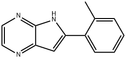 4H-Pyrrolo[2,3-b]pyrazine,6-(2-methylphenyl)-(9CI) 结构式