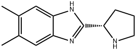 1H-Benzimidazole,5,6-dimethyl-2-(2S)-2-pyrrolidinyl-(9CI) 结构式