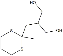 1,3-Propanediol,2-[(2-methyl-1,3-dithian-2-yl)methyl]-(9CI) 结构式