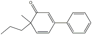 2,4-Cyclohexadien-1-one,6-methyl-3-phenyl-6-propyl-(9CI) 结构式