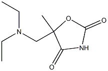 2,4-Oxazolidinedione,5-(diethylaminomethyl)-5-methyl-(5CI) 结构式