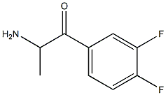 Propiophenone,  2-amino-3,4-difluoro-,  DL-  (8CI) 结构式