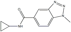 1H-Benzotriazole-5-carboxamide,N-cyclopropyl-1-methyl-(9CI) 结构式