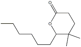 2H-Pyran-2-one,6-hexyltetrahydro-5,5-dimethyl-(9CI) 结构式