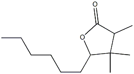 2(3H)-Furanone,5-hexyldihydro-3,4,4-trimethyl-(9CI) 结构式