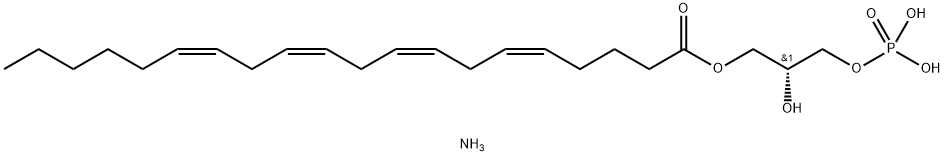 D-(+)-SN-1-O-花生四烯-甘油基-3 - 磷酸 结构式