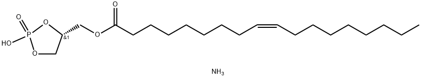 1-OLEOYL-SN-GLYCERO-2,3-CYCLIC-PHOSPHATE (AMMONIUM SALT);18:1 CYCLIC LPA 结构式