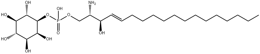 D-ERYTHRO-SPHINGOSYL PHOSPHOINOSITOL;SPHINGOSYL PI (D18:1) 结构式