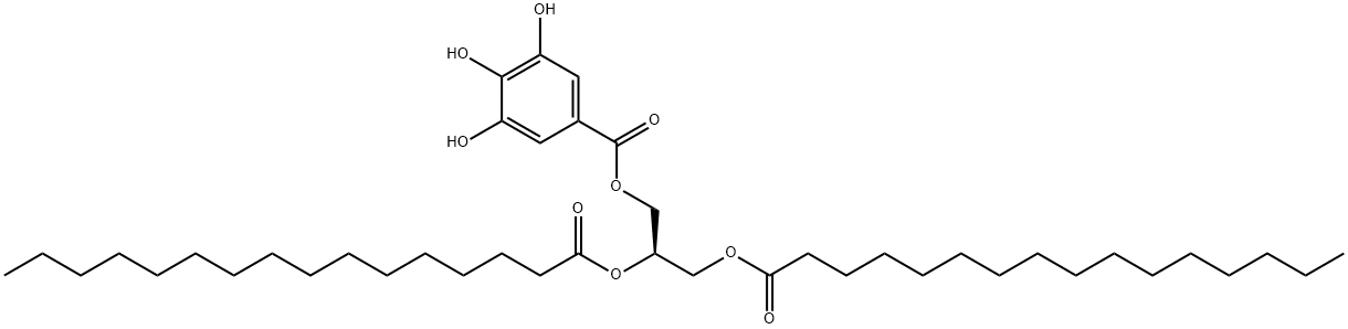 1,2-DIPALMITOYL-SN-GLYCERO-3-GALLOYL;16:0 DG GALLOYL 结构式