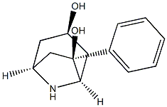 8-Azabicyclo[3.2.1]octane-3,6-diol, 6-phenyl-, (1R,3S,5S,6R)-rel- (9CI) 结构式