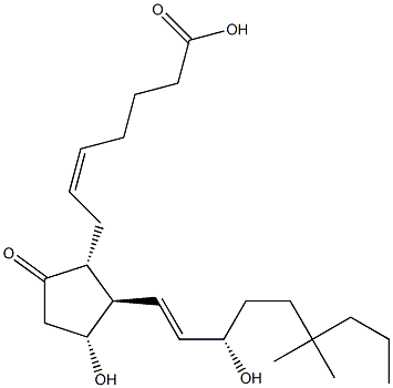 18,18,20-trimethylprostaglandin E2 结构式