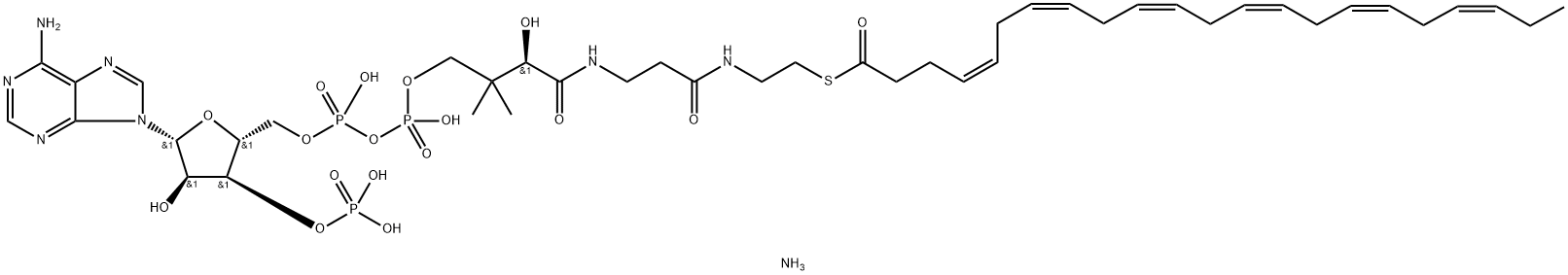 DOCOSAHEXAENOYL COENZYME A (AMMONIUM SALT);22:6 COENZYME A 结构式