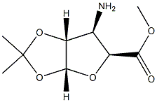 alpha-D-Xylofuranuronicacid,3-amino-3-deoxy-1,2-O-(1-methylethylidene)-,methylester(9CI) 结构式