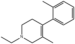 3-Picoline,1-ethyl-1,2,5,6-tetrahydro-4-o-tolyl-(8CI) 结构式