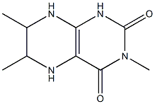 Lumazine, 5,6,7,8-tetrahydro-3,6,7-trimethyl- (8CI) 结构式
