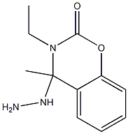 2H-1,3-Benzoxazin-2-one,3-ethyl-4-hydrazino-3,4-dihydro-4-methyl-(9CI) 结构式