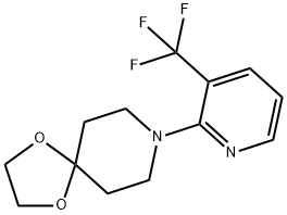 8-(3-(trifluoroMethyl)pyridin-2-yl)-1,4-dioxa-8-azaspiro[4.5]decane 结构式