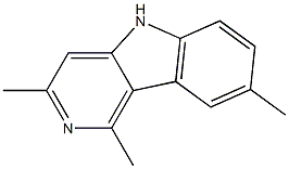 5H-Pyrido[4,3-b]indole,1,3,8-trimethyl-(8CI) 结构式
