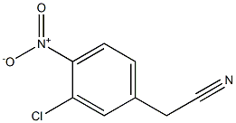 2-(3-chloro-4-nitrophenyl)acetonitrile 结构式