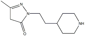2-Pyrazolin-5-one,3-methyl-1-[2-(4-piperidyl)ethyl]-(8CI) 结构式