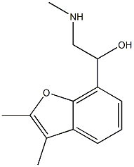 7-Benzofuranmethanol,2,3-dimethyl-alpha-[(methylamino)methyl]-(8CI) 结构式