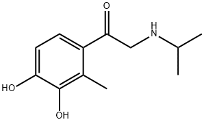 Acetophenone, 3,4-dihydroxy-2-(isopropylamino)-2-methyl- (8CI) 结构式