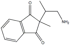 1,3-Indandione,2-(2-amino-1-methylethyl)-2-methyl-(8CI) 结构式