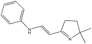 1-Pyrroline,2-(2-anilinovinyl)-5,5-dimethyl-(8CI) 结构式