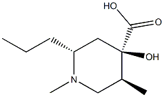 Isonipecotic acid, 4-hydroxy-1,5-dimethyl-2-propyl-, stereoisomer (8CI) 结构式