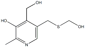 4-Pyridinemethanol,3-hydroxy-5-[[(hydroxymethyl)thio]methyl]-2-methyl-(8CI) 结构式