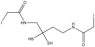 N,N-bis(alpha-iodoacetyl)-2,2'-dithiobis(ethylamine) 结构式