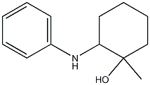 Cyclohexanol,2-anilino-1-methyl-(8CI) 结构式