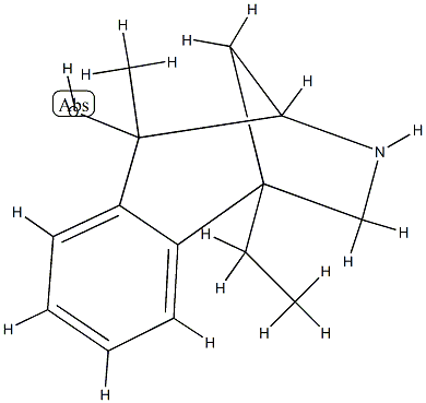 1,4-Methano-1H-3-benzazepin-5-ol,1bta-ethyl-2,3,4bta,5-tetrahydro-5bta-methyl-(8CI) 结构式