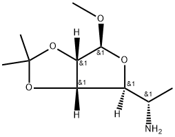Allofuranoside, methyl 5-amino-5,6-dideoxy-2,3-O-isopropylidene-, ba-L- (8CI) 结构式