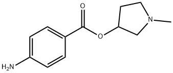 3-Pyrrolidinol,1-methyl-,p-aminobenzoate(ester)(8CI) 结构式