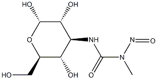 3-(3-Methyl-3-nitrosoureido)-3-deoxy-α-D-glucopyranose 结构式