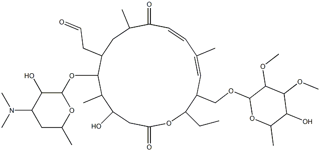 4'-dexydemycarosyltylosin 结构式