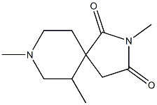 2,8-Diazaspiro[4.5]decane-1,3-dione,2,6,8-trimethyl-(8CI) 结构式