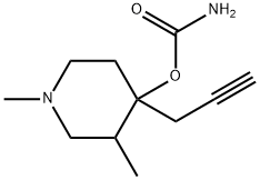 4-Piperidinol,1,3-dimethyl-4-(2-propynyl)-,carbamate(ester)(8CI) 结构式