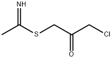 Acetimidic  acid,  thio-,  ester  with  1-chloro-3-mercapto-2-propanone  (8CI) 结构式