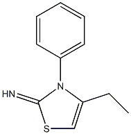 4-Thiazoline,4-ethyl-2-imino-3-phenyl-(8CI) 结构式