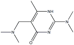 4-Pyrimidinol,2-(dimethylamino)-5-[(dimethylamino)methyl]-6-methyl-(8CI) 结构式