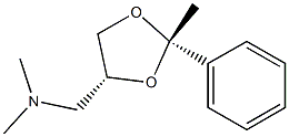 1,3-Dioxolane-4-methylamine,N,N,2-trimethyl-2-phenyl-,stereoisomer(8CI) 结构式