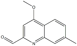 2-Quinolinecarboxaldehyde,4-methoxy-7-methyl-(9CI) 结构式