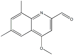 2-Quinolinecarboxaldehyde,4-methoxy-6,8-dimethyl-(9CI) 结构式